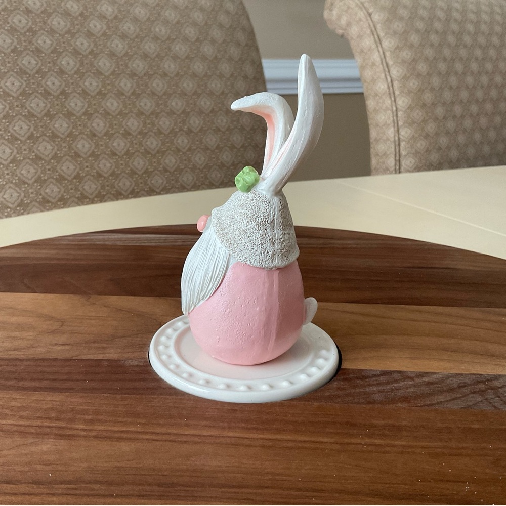 Pink Easter Bunny Gnome Platter Decoration 🐇 - Picture 2 of 7